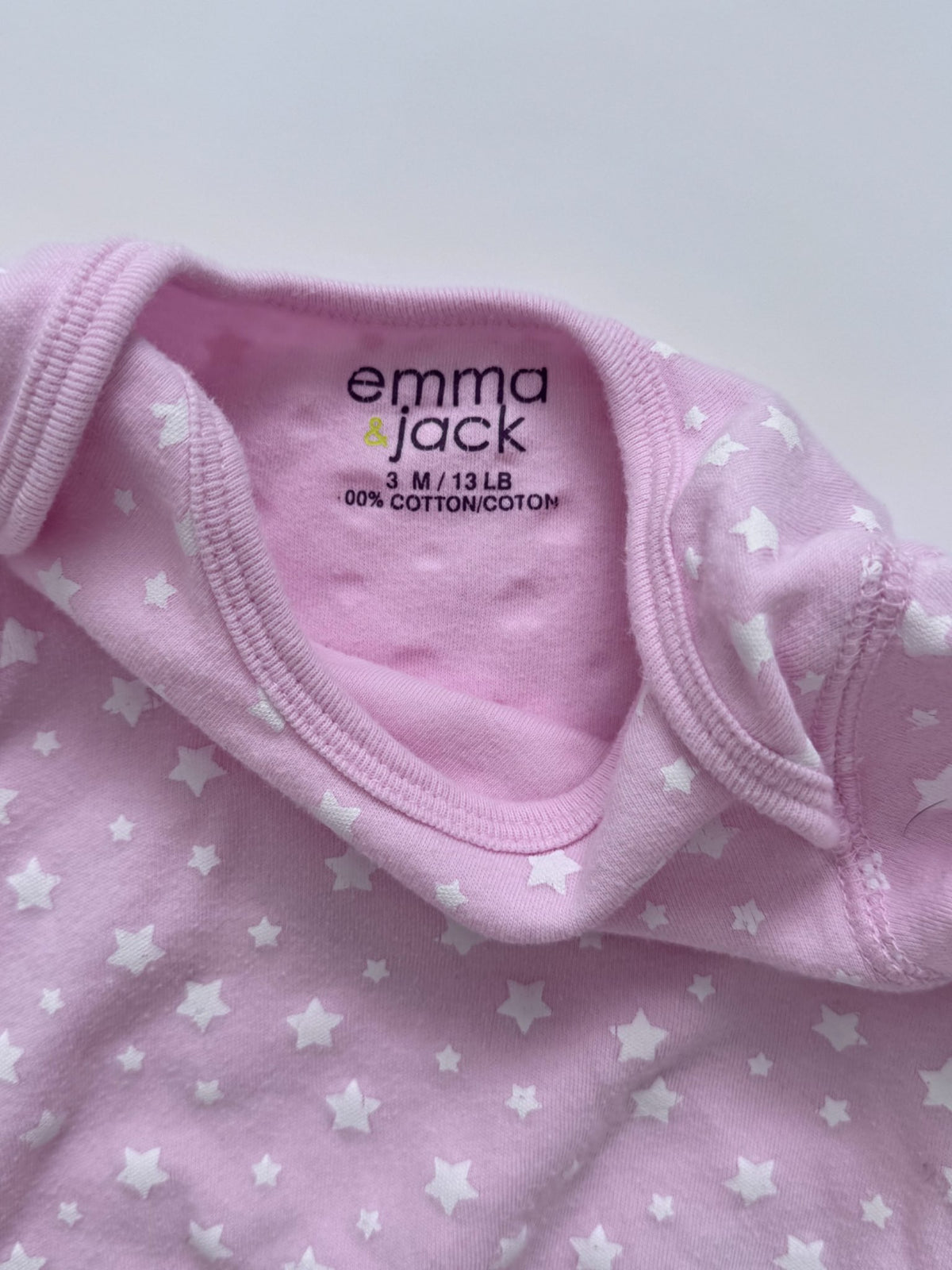 Pretty Pink Stars Outfit, Kids 3 Month (0-3M)