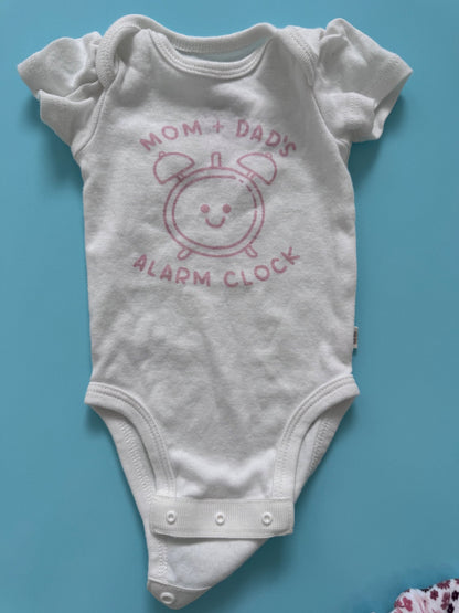 Mom and Dads Alarm Clock + Floral Outfit, Kids Newborn