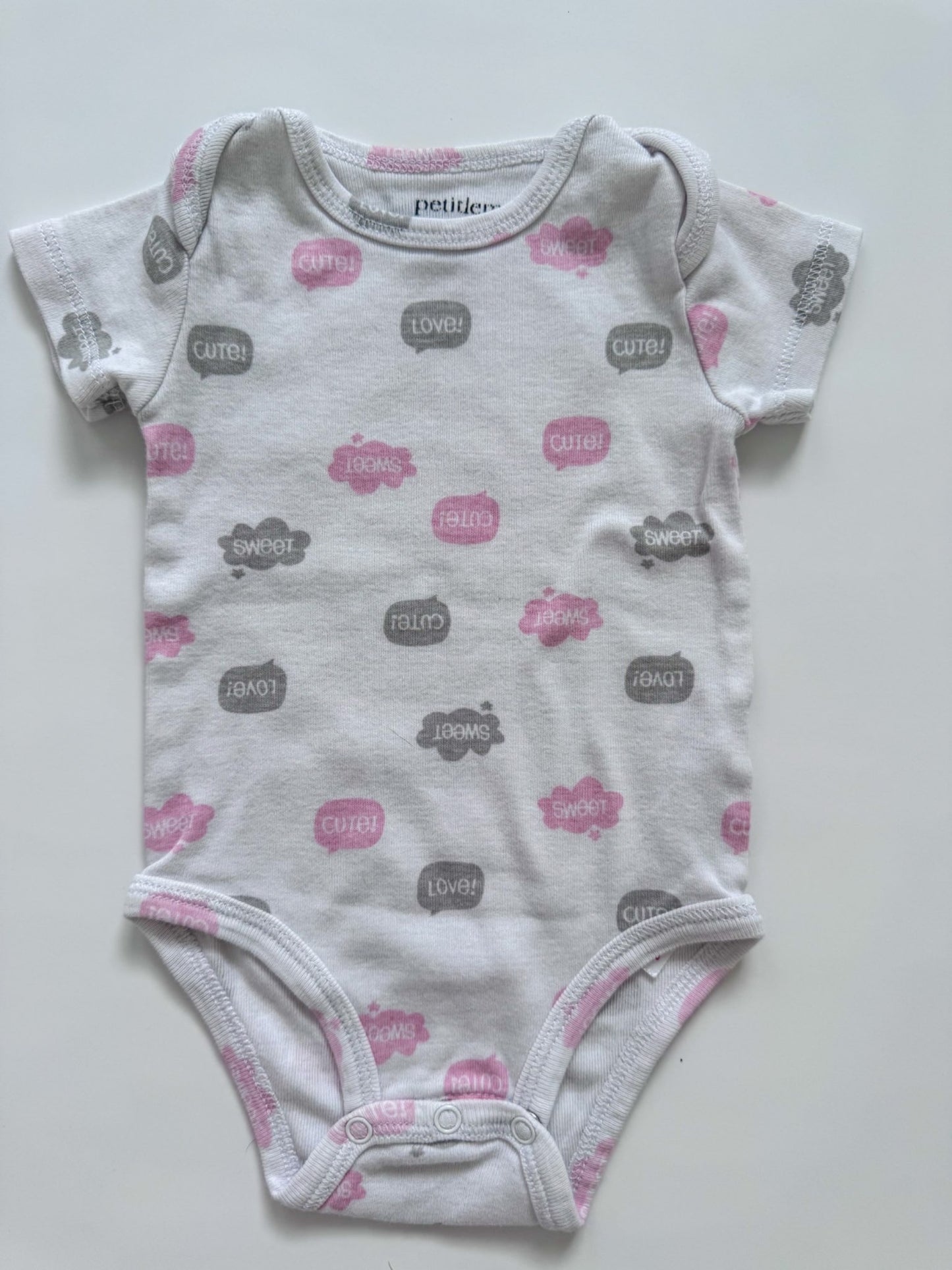 Set of 4 girls bodysuits, Kids 3 Month (0-3M)