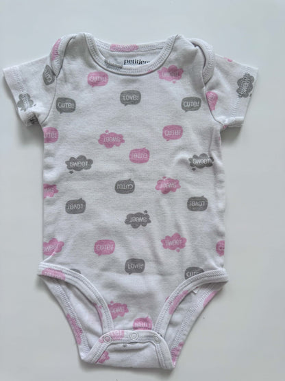 Set of 4 girls bodysuits, Kids 3 Month (0-3M)