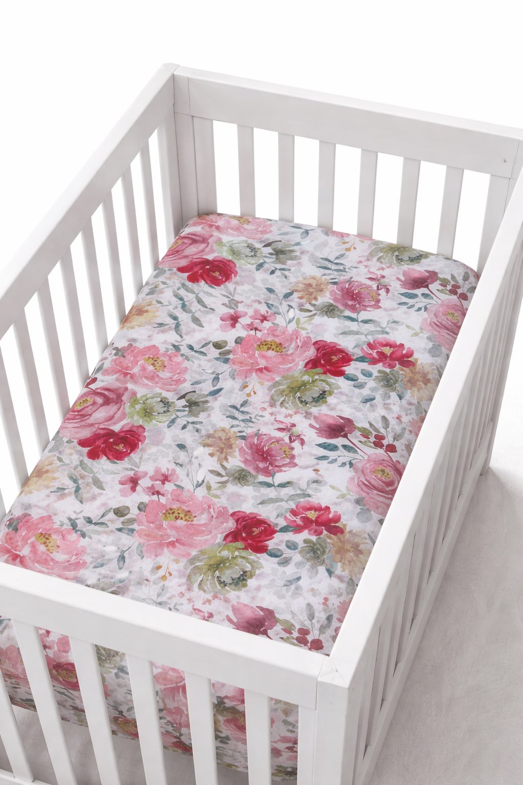Mini Crib Floral Fitted Sheet