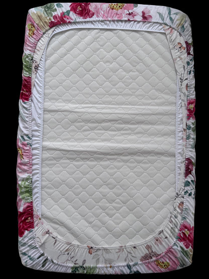 Mini Crib Floral Fitted Sheet
