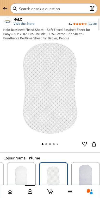Halo Bassinet Mattress Cover