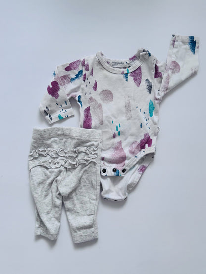 Miles Baby / Carters Baby Girl Outfit, Kids Newborn