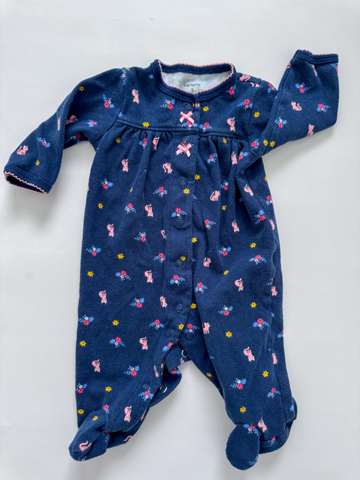 5 pretty cotton sleepers for a baby girl , Kids 3 Month (0-3M)