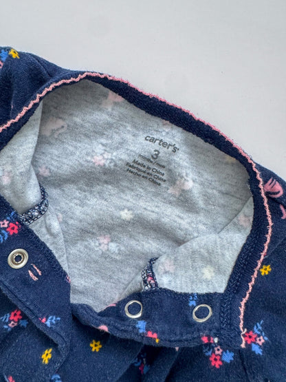 5 pretty cotton sleepers for a baby girl , Kids 3 Month (0-3M)