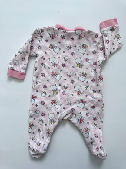 5 pretty cotton sleepers for a baby girl , Kids 3 Month (0-3M)