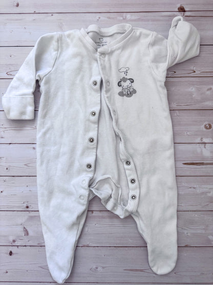 4 little girls footed sleepers , Kids 3 Month (0-3M)