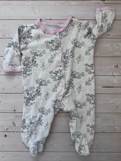 4 little girls footed sleepers , Kids 3 Month (0-3M)