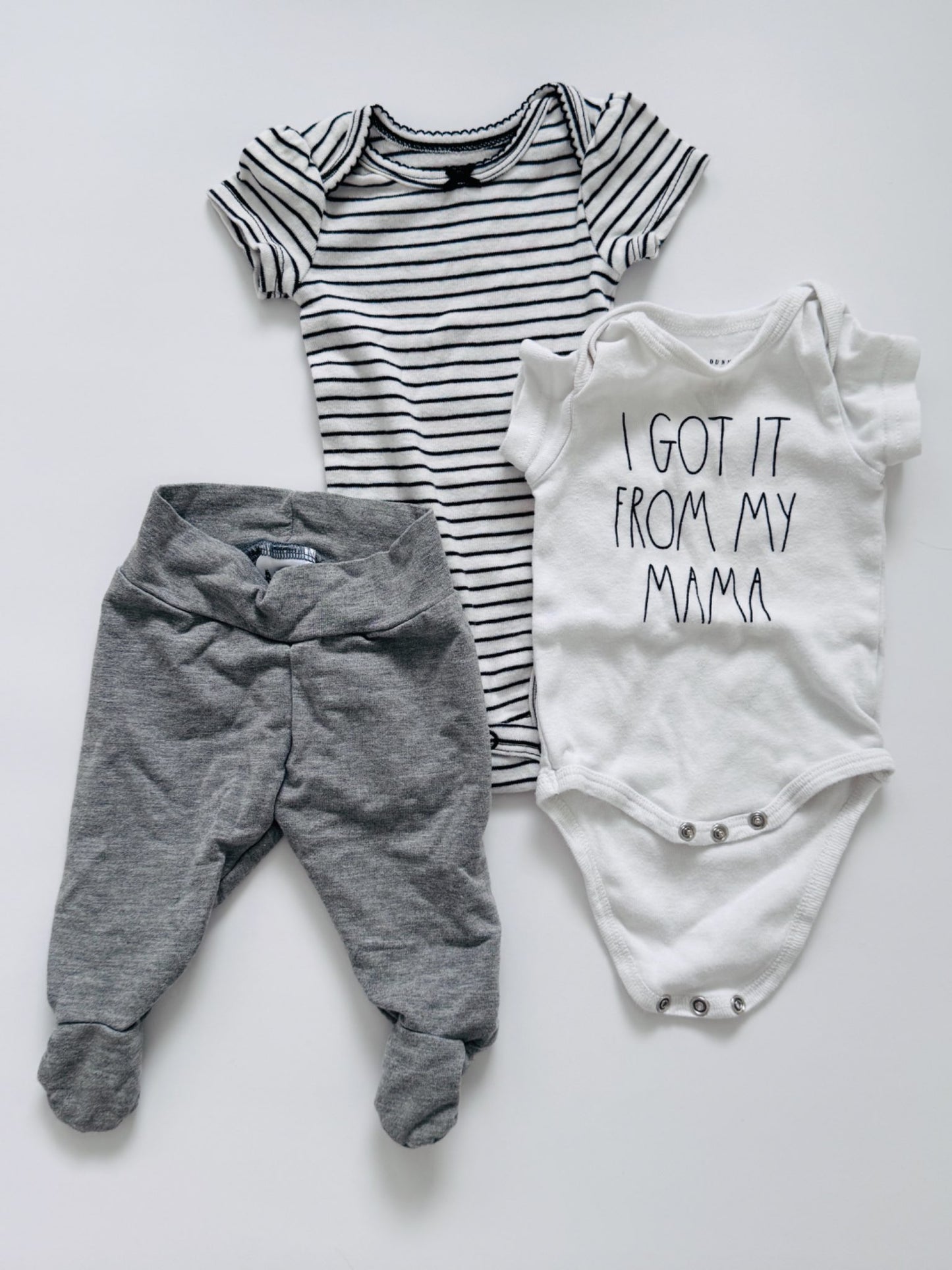 Boreal Babe/Carters/Rae Dunn outfit, Kids 3 Month (0-3M)