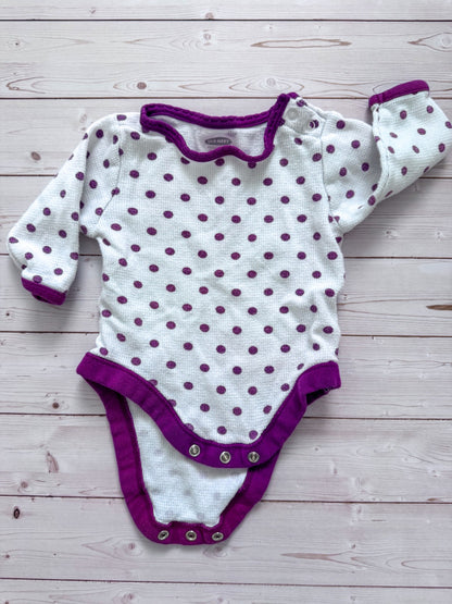 Moons (polka dots) and Stars long sleeve bodysuits, Kids 3 Month (0-3M)