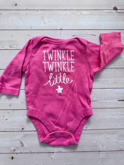 Moons (polka dots) and Stars long sleeve bodysuits, Kids 3 Month (0-3M)