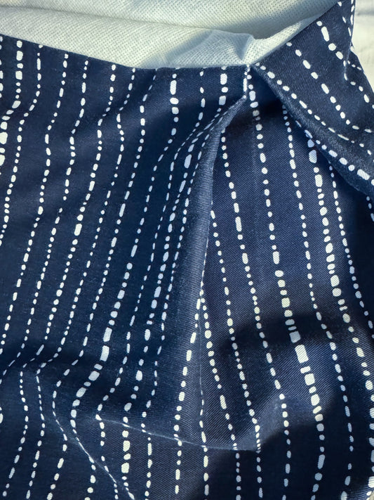 Navy Blue Crib Skirt