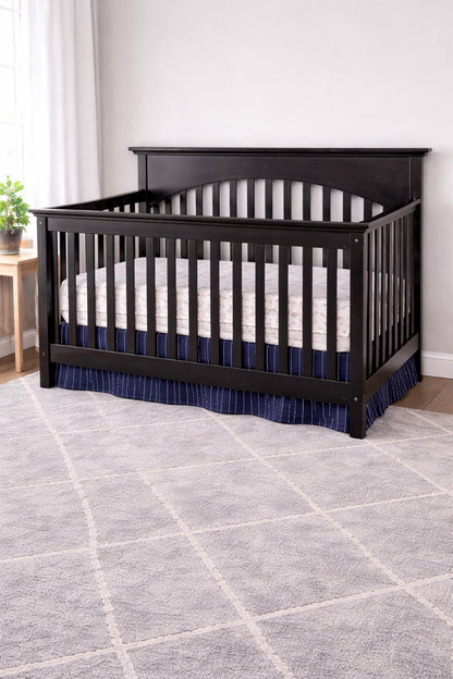 Navy Blue Crib Skirt