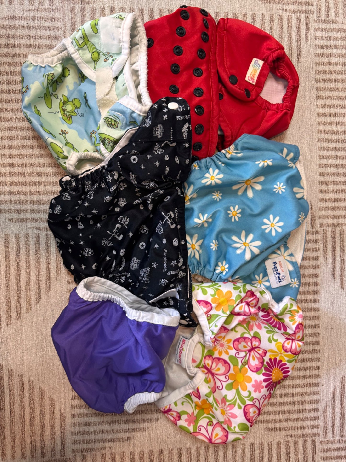 Assorted Reusable Diapers