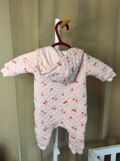 Cherry Print Make a Wish Outdoor One Piece, Kids 6 Month (3-6M)