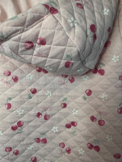 Cherry Print Make a Wish Outdoor One Piece, Kids 6 Month (3-6M)