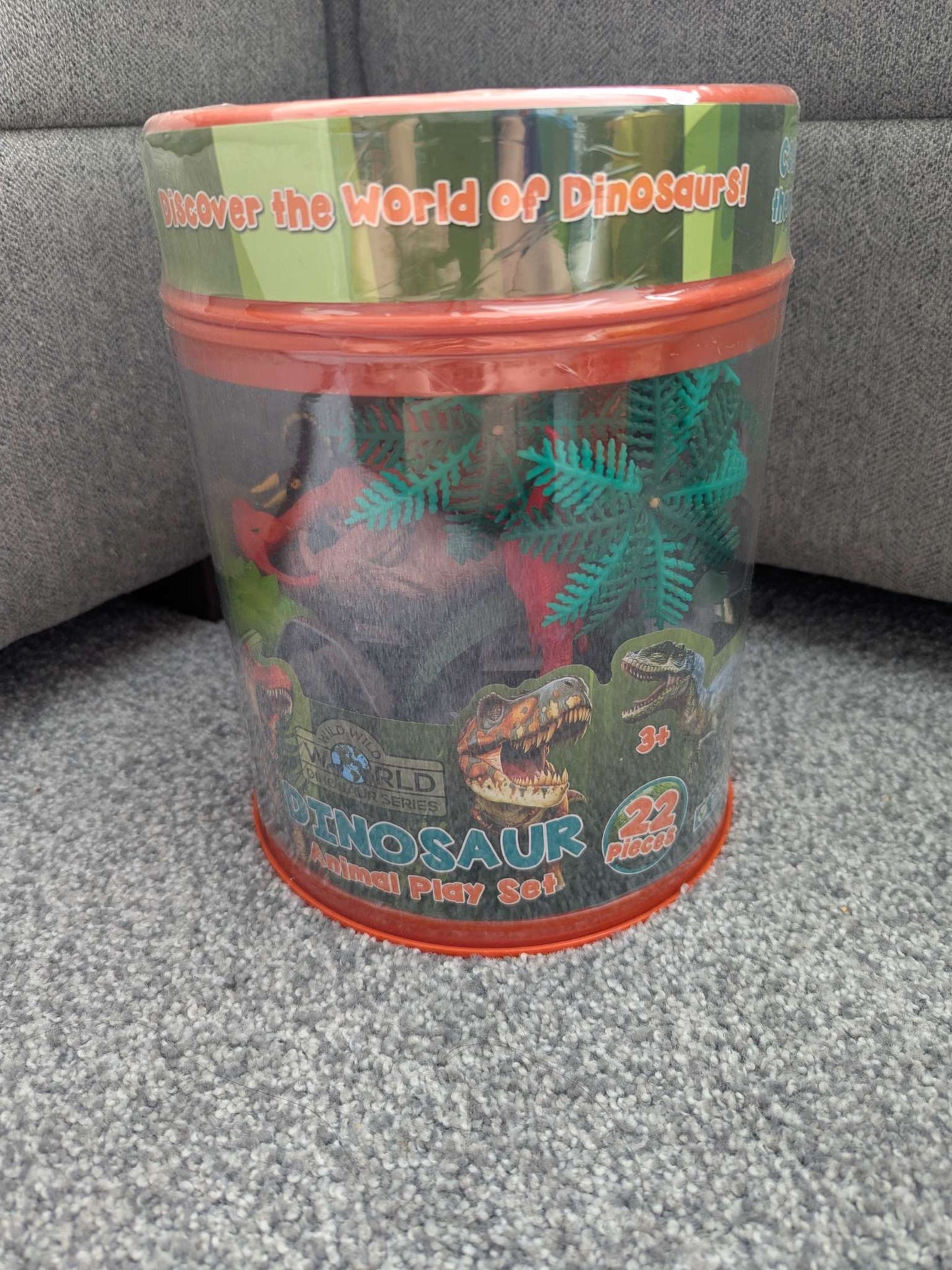 Tub of Dinosaur Toys