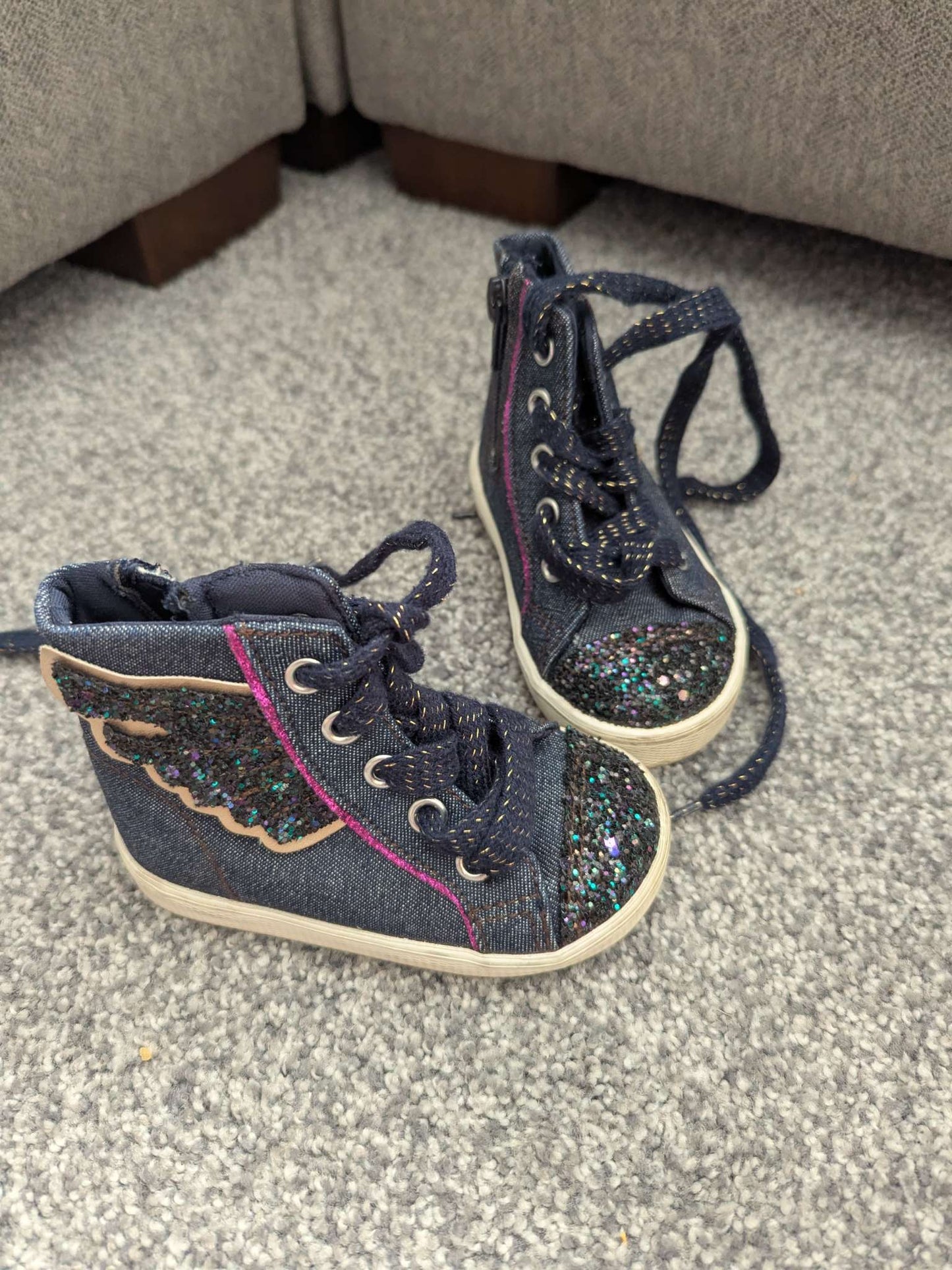 Girls High Tops, Shoes 5 (Walkers:12-24 mth)