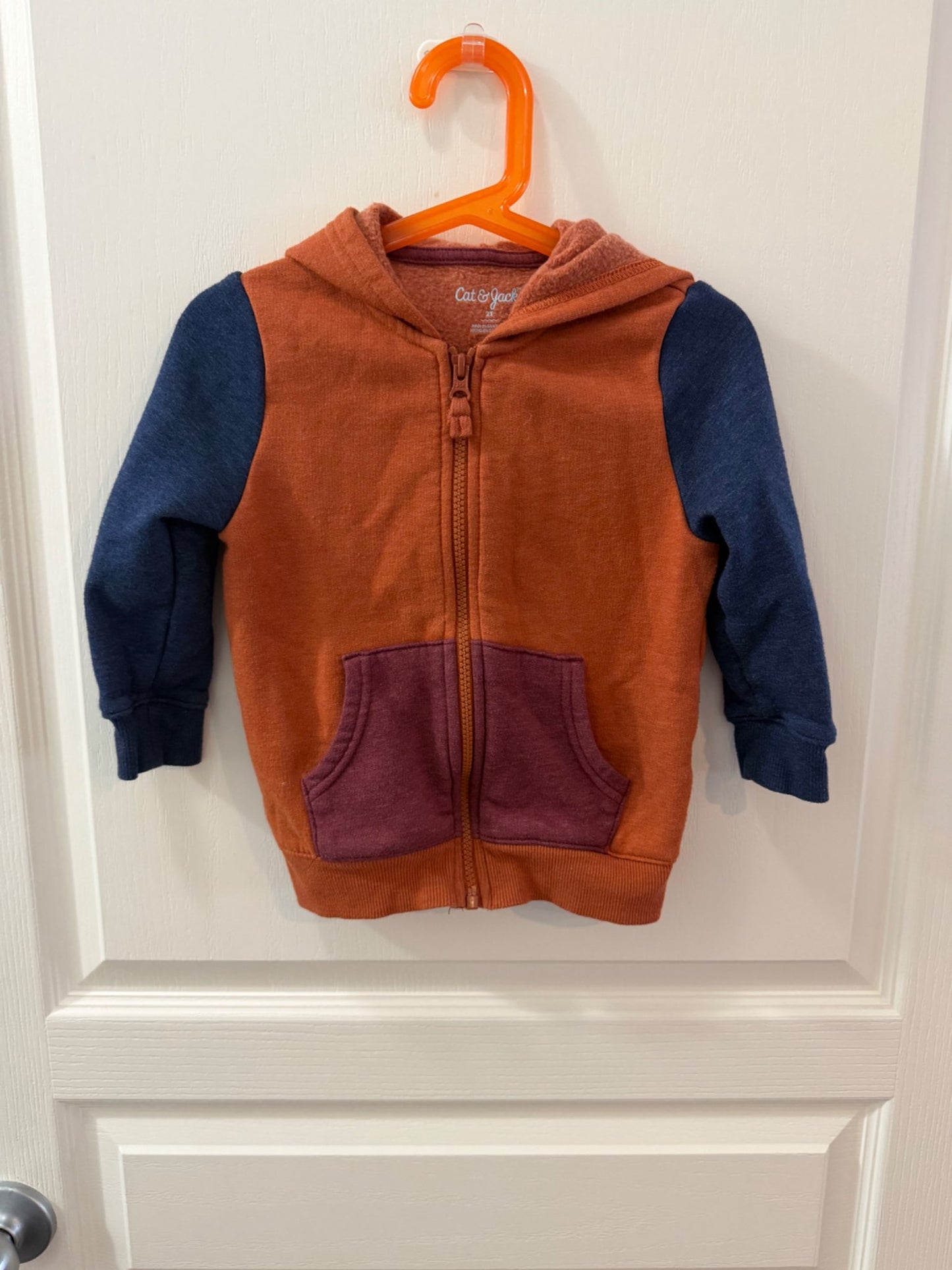 Cat and Jack size 2 zip up, Kids 2T