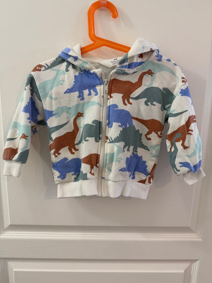 H&M dinosaur zip up , Kids 2T