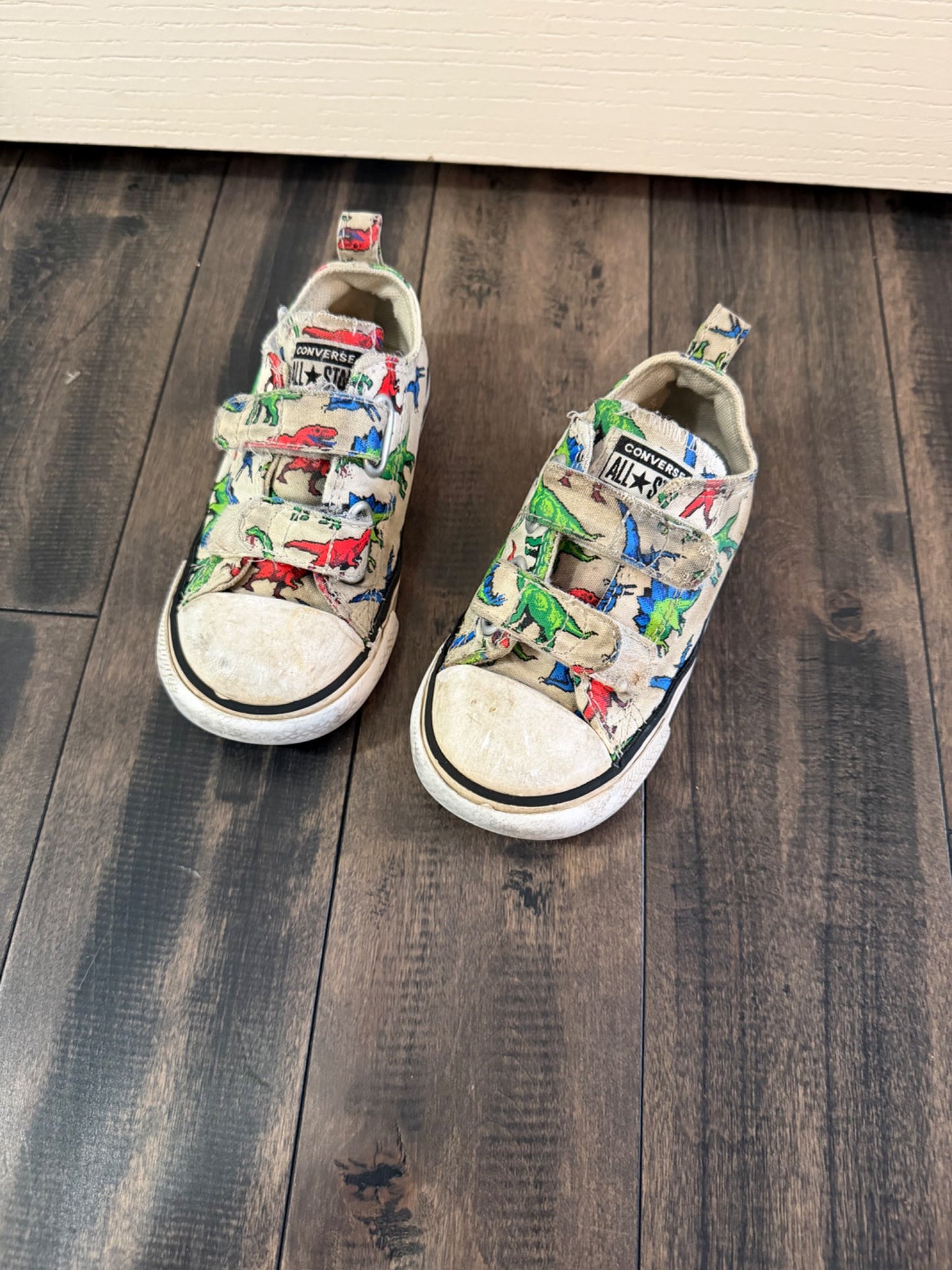 Dinosaur converse shoes, Shoes 7 (Walkers:12-24 mth)