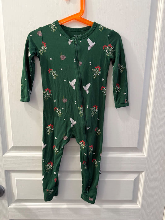 Kyte Christmas zippered romper, Kids 3T