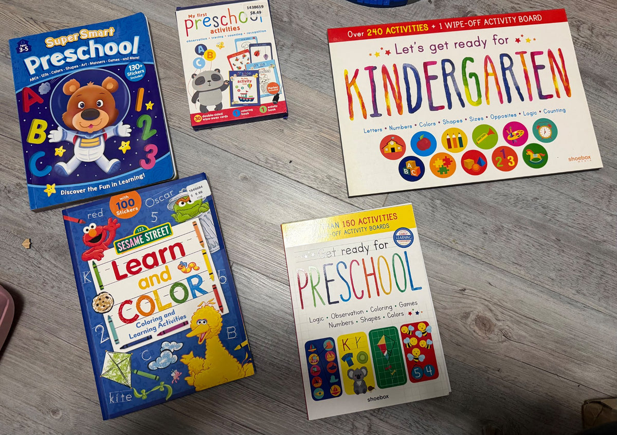 Preschool activity books