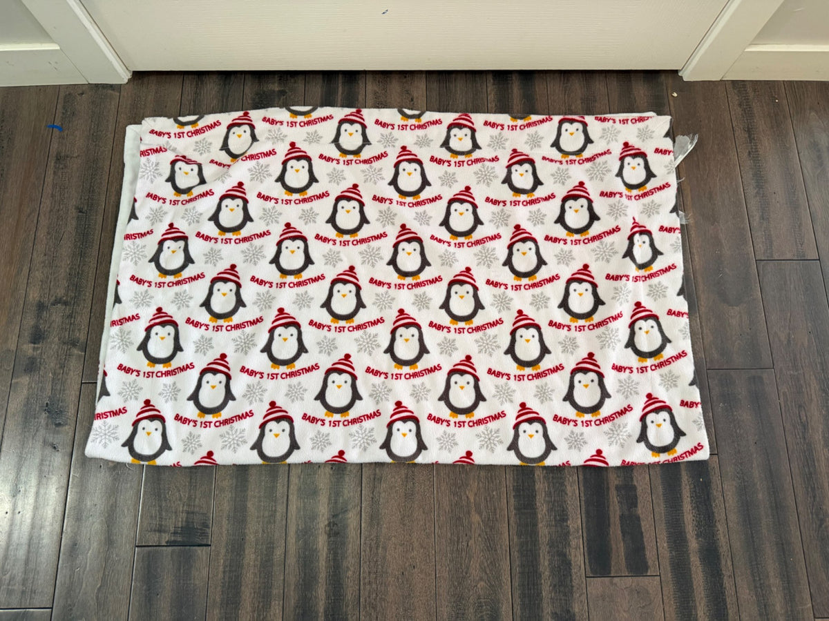 Baby’s 1st Christmas baby blanket