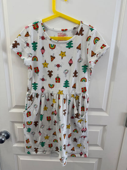 Girls cat and Jack Christmas dress, Kids 14