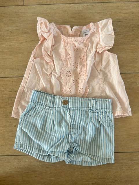 Girls 6M Carters Outfit, Kids 6 Month (3-6M)