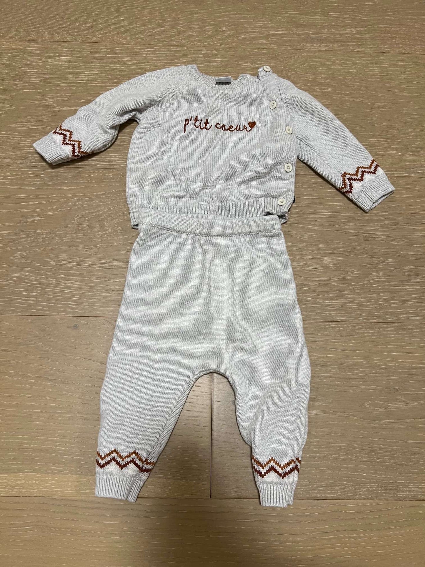 Petit Bateau Baby Set, Kids 12 Month (9-12M)