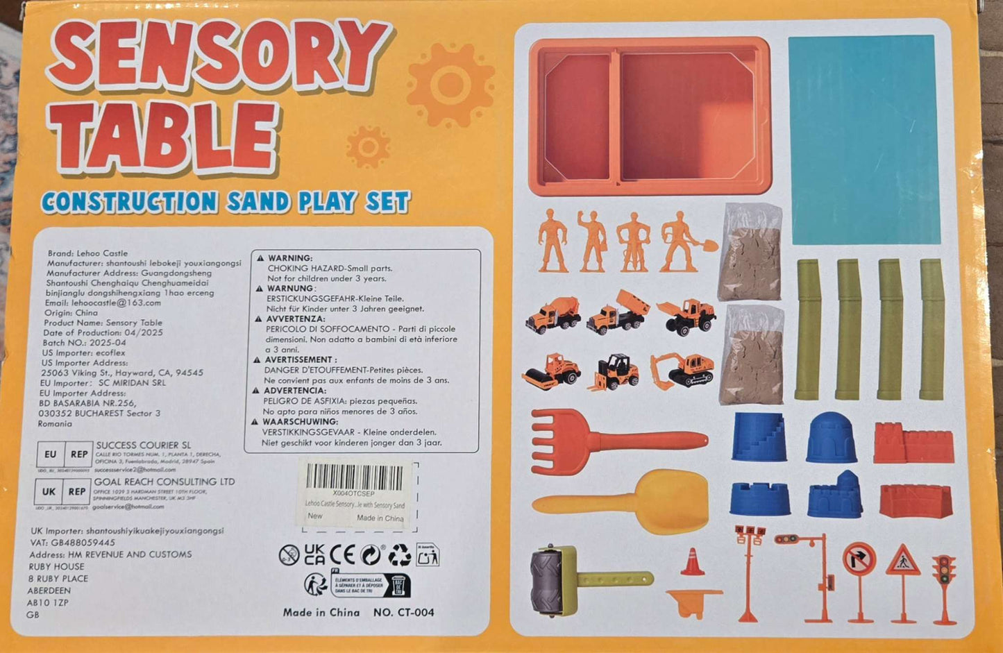 Lehoo Castle Sensory Table MSRP 45.99