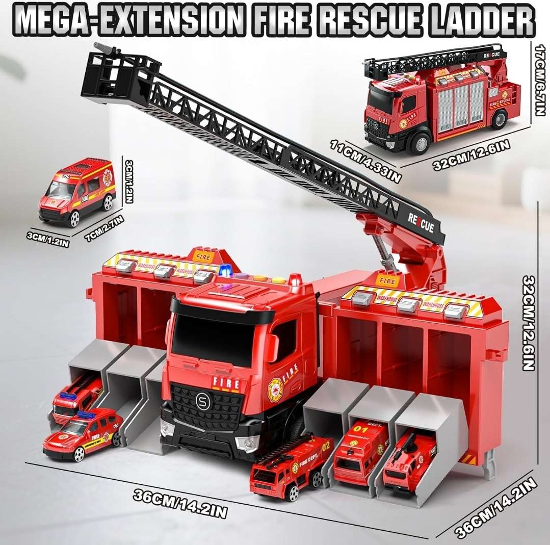 Brand New Fire Truck Playset MSRP $45.99