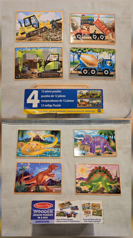 Wooden Puzzle bundle of 2, Melissa & Doug