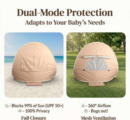 Pop-up Sunshade Beach Tent, Brand New in Box