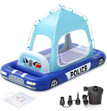 Police Car Inflatable Kid's Mattress, QPAU, NWT, MSRP $69.99