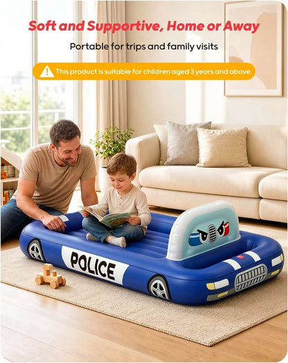 Police Car Inflatable Kid's Mattress, QPAU, NWT, MSRP $69.99