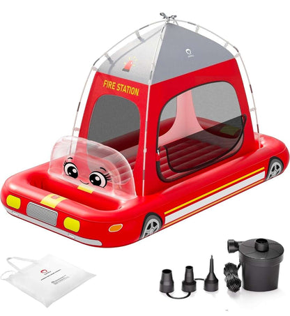 Fire Truck Inflatable Kid's Mattress, QPAU, NWT, MSRP $79.99