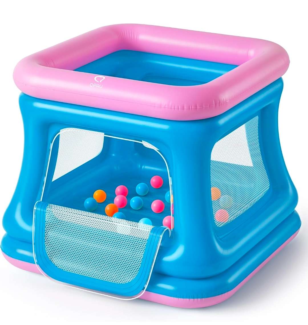 3-in-1 Toddler Ball Pit & Trampoline, Inflatable Bouncy Castle, QPAU, NWT, MSRP $69.99