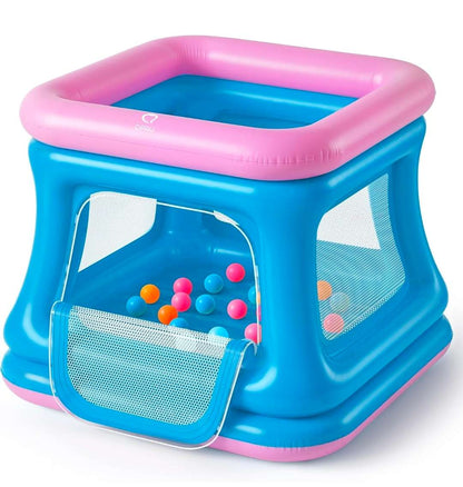 3-in-1 Toddler Ball Pit & Trampoline, Inflatable Bouncy Castle, QPAU, NWT, MSRP $69.99