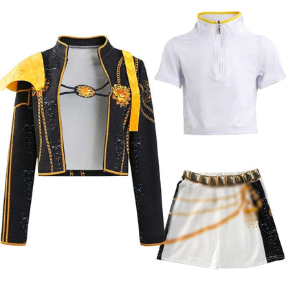 KPop Rumi Costume with Purple Braid Hair Extension, Brand New, MSRP $59.49, Kids 10