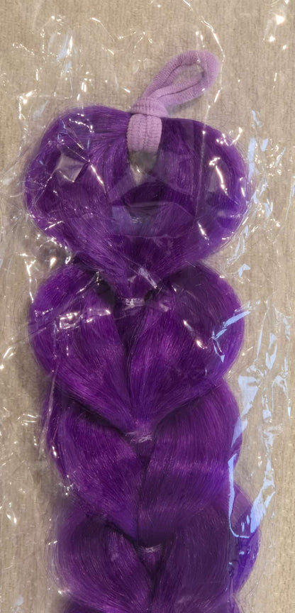 KPop Rumi Costume with Purple Braid Hair Extension, Brand New, MSRP $59.49, Kids 10