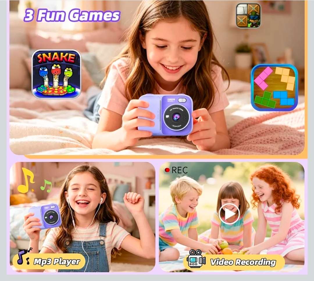 Kids Instant Print Camera, NWT, Purple, MSRP $45.99