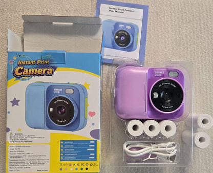 Kids Instant Print Camera, NWT, Purple, MSRP $45.99