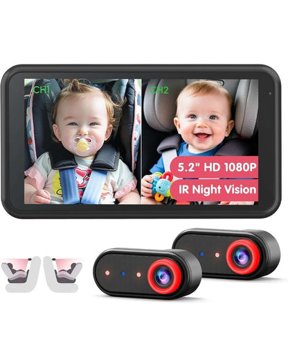 Dual Baby Car Camera with HD display, NWT, MSRP $99.99