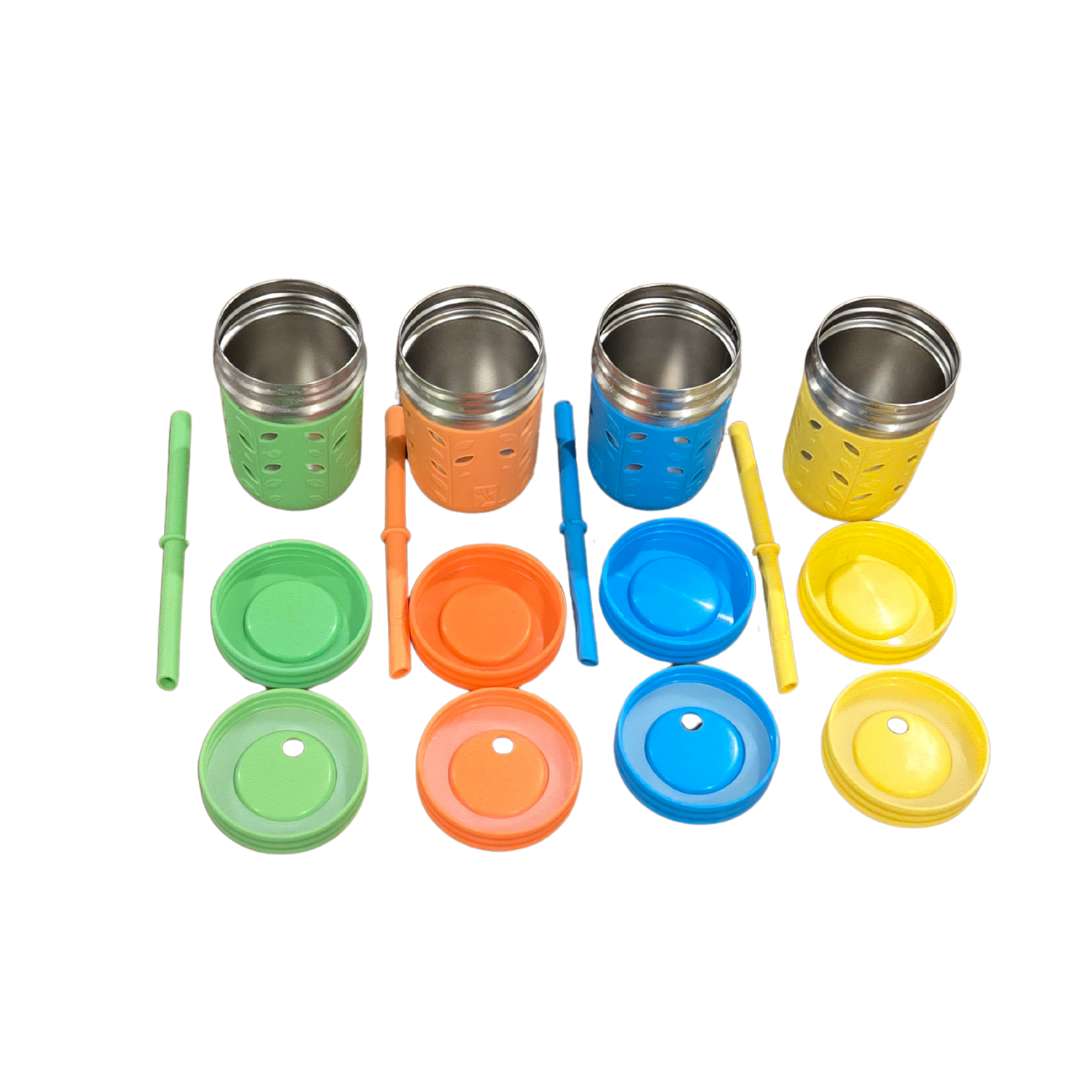 Kids Stainless Steel Cup, Elk & Friends, set of 4