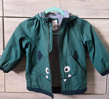 Boys Green Rain Jacket, size 5, Carter's , Kids 5/5T (extra small)