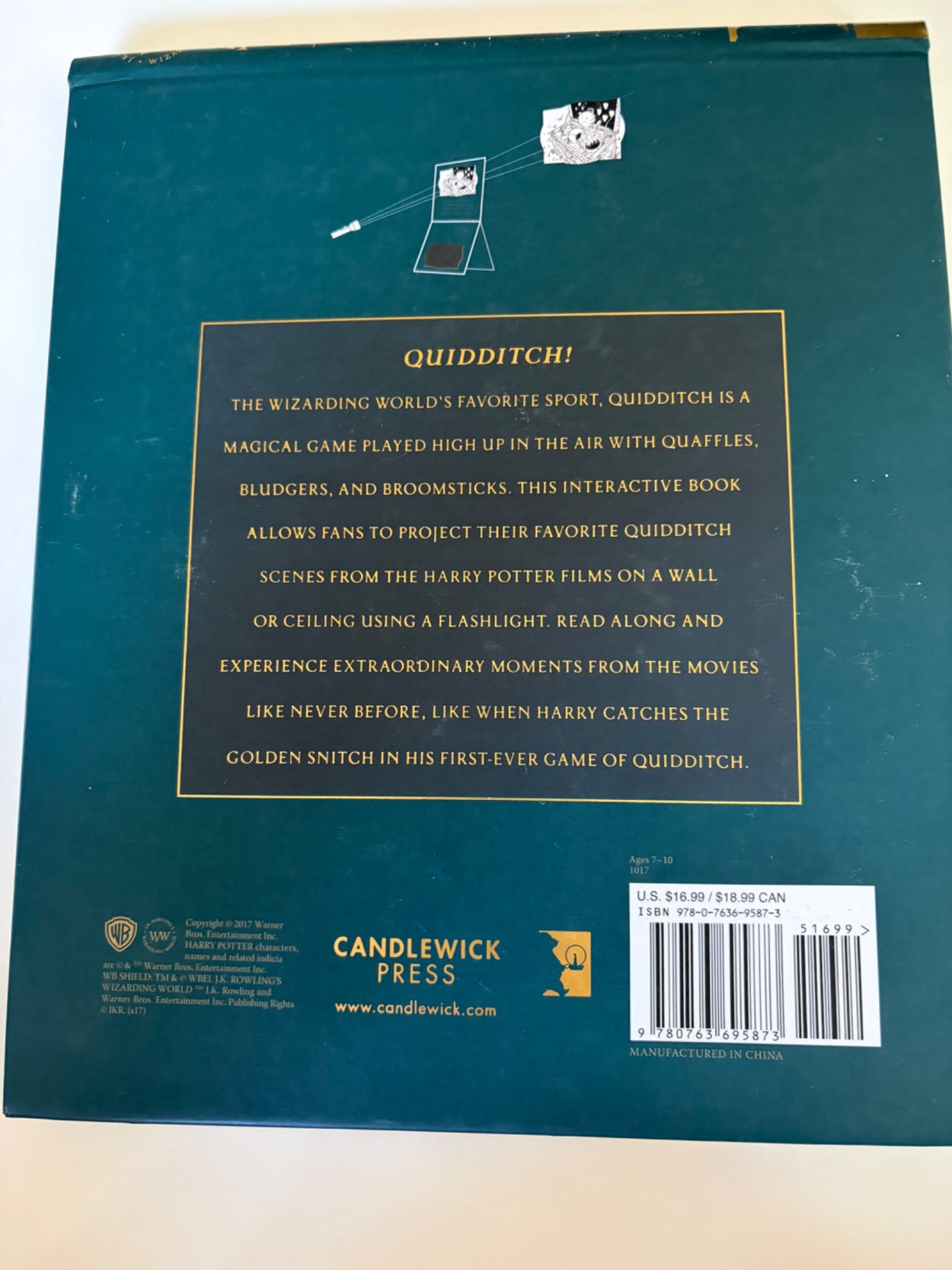 Harry Potter Quidditch Magical Film Projector