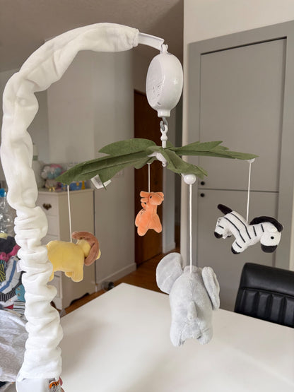 Peanutshell Safari Musical Crib Mobile